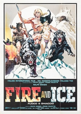 Fire and Ice movie posters (1983) pillow