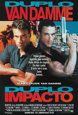 Double Impact movie posters (1991) wood print
