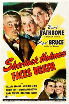 Sherlock Holmes Faces Death movie posters (1943) canvas poster