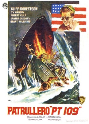 PT 109 movie posters (1963) metal framed poster