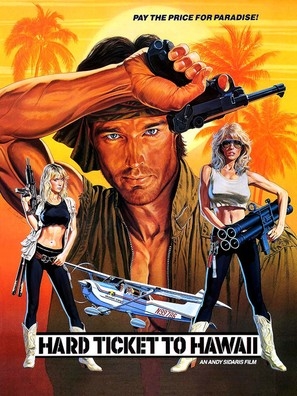 Hard Ticket to Hawaii movie posters (1987) poster with hanger