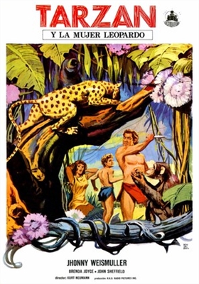 Tarzan and the Leopard Woman movie posters (1946) canvas poster