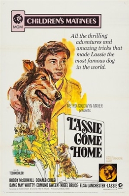 Lassie Come Home movie posters (1943) wood print