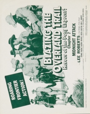 Blazing the Overland Trail movie poster (1956) wooden framed poster
