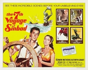 The 7th Voyage of Sinbad movie posters (1958) pillow