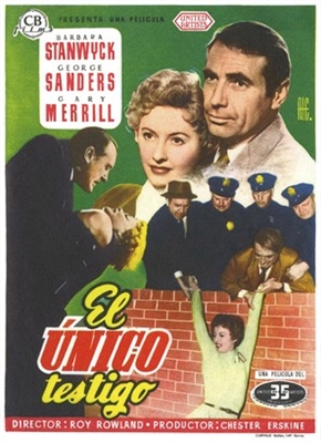 Witness to Murder movie posters (1954) mug