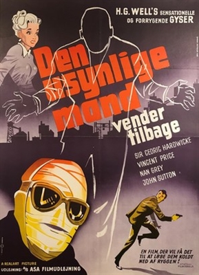 The Invisible Man Returns movie posters (1940) canvas poster