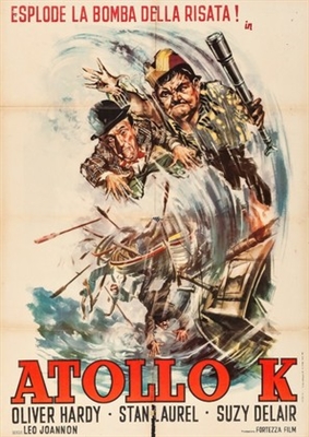Atoll K movie posters (1951) wood print