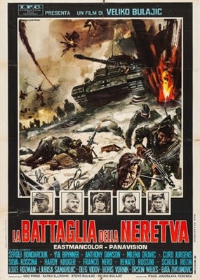 Bitka na Neretvi movie posters (1969) pillow