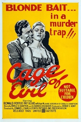 Cage of Evil movie posters (1960) poster with hanger