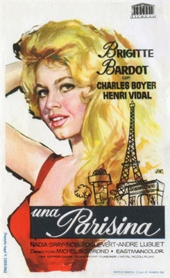Une parisienne movie posters (1957) canvas poster