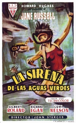Underwater! movie posters (1955) Stickers MOV_1856002