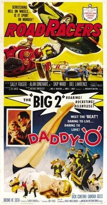 Daddy-O movie poster (1958) metal framed poster