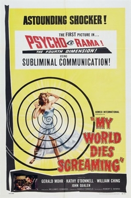 My World Dies Screaming movie posters (1958) wood print