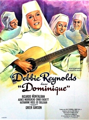 The Singing Nun movie posters (1966) wood print