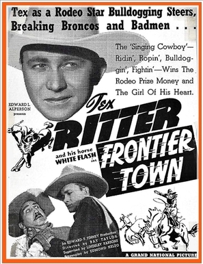 Frontier Town movie posters (1938) poster with hanger