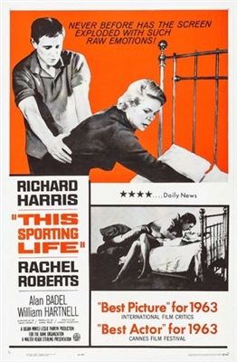This Sporting Life movie posters (1963) poster with hanger