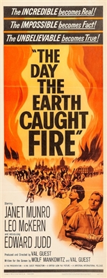 The Day the Earth Caught Fire movie posters (1961) metal framed poster