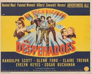 The Desperadoes movie posters (1943) wooden framed poster