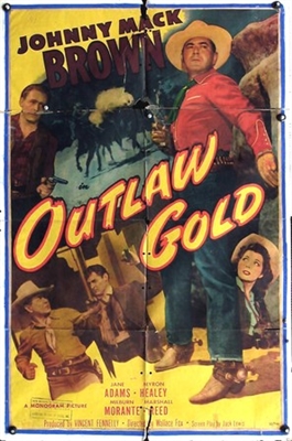 Outlaw Gold movie posters (1950) poster with hanger