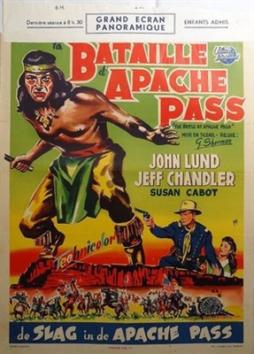 The Battle at Apache Pass movie posters (1952) poster with hanger