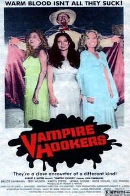 Vampire Hookers movie posters (1978) wood print