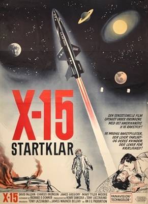 X-15 movie posters (1961) wood print