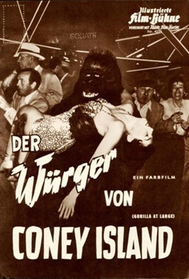 Gorilla at Large movie posters (1954) wood print