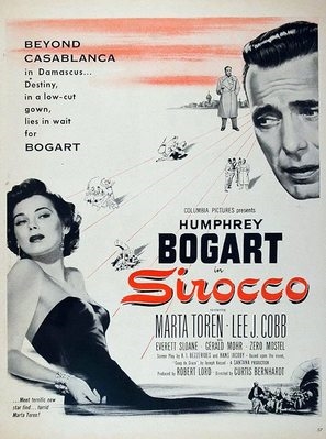 Sirocco movie posters (1951) wooden framed poster