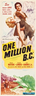One Million B.C. movie posters (1940) canvas poster