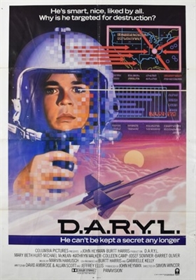 D.A.R.Y.L. movie posters (1985) metal framed poster