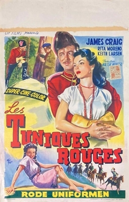 Fort Vengeance movie posters (1953) metal framed poster