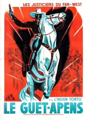 The Lone Ranger movie posters (1938) wood print