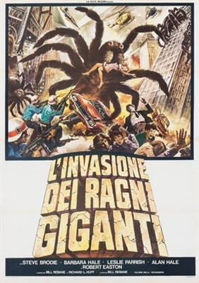 The Giant Spider Invasion movie posters (1975) wooden framed poster