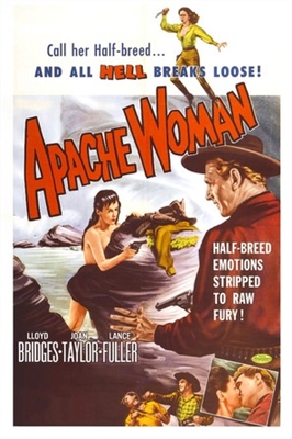 Apache Woman movie posters (1955) wooden framed poster