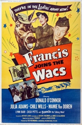 Francis Joins the WACS movie posters (1954) canvas poster