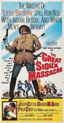 The Great Sioux Massacre movie posters (1965) wood print