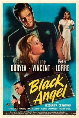 Black Angel movie posters (1946) pillow