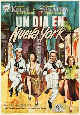 On the Town movie posters (1949) pillow