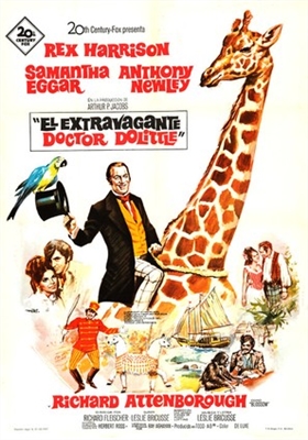 Doctor Dolittle movie posters (1967) wood print