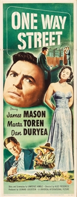 One Way Street movie posters (1950) wood print