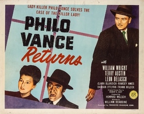 Philo Vance Returns movie posters (1947) t-shirt