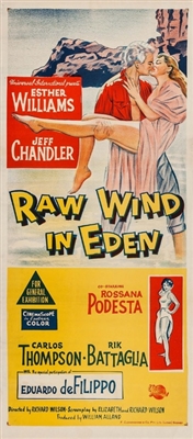 Raw Wind in Eden movie posters (1958) pillow
