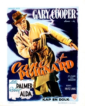 Cloak and Dagger movie posters (1946) pillow