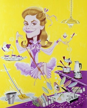 Bewitched movie posters (1964) wood print