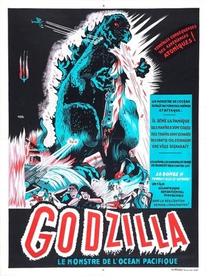 Godzilla, King of the Monsters! movie posters (1956) poster with hanger