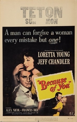 Because of You movie posters (1952) puzzle MOV_1873935