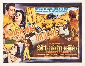 Highway Dragnet movie posters (1954) canvas poster