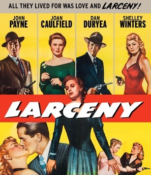 Larceny movie posters (1948) wooden framed poster