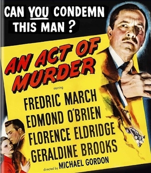 An Act of Murder movie posters (1948) metal framed poster